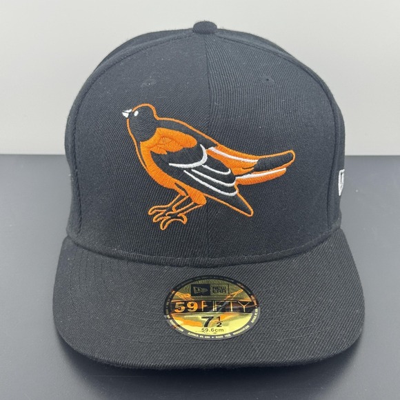 New Era Other - Baltimore Orioles Hat Cap Fitted Mens 7 1/2‎ Black MLB Baseball 59FIFTY New Era